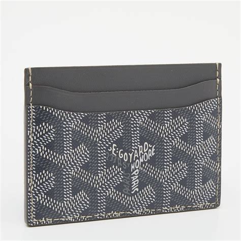 porte carte goyard gris|porte carte Goyard petite.